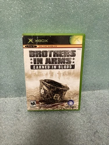 Brothers in Arms: Earned in Blood (Microsoft Xbox, 2005 COMPLETE EXCELLENT DISC