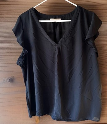Women's Philosophy Black Blouse Size Large 100% Polyester