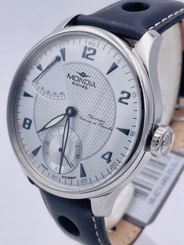 Orologio Mondia PowerReserve Carica Manuale 44mm MS827K/1690 Scontatissimo Nuovo - Immagine 2 di 4