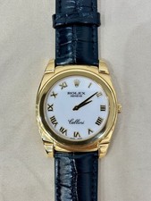 rolex cellini 18k gold watch mens