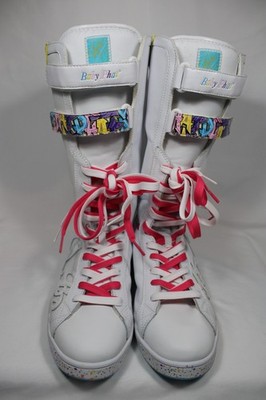 Rare Baby Phat Cat Suprema Super High Top Shoes Sneakers Boots Womens sz 10 Y2K