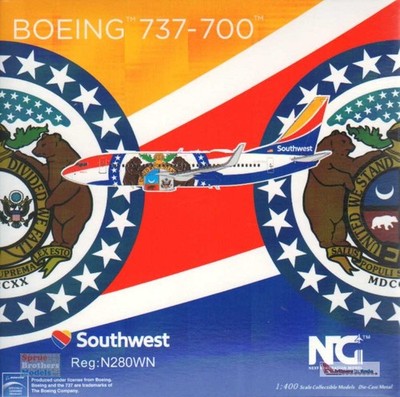 NGM77015 1:400 NG Model Southwest Airlines B737-700(W) Reg #N280WN 'Missouri