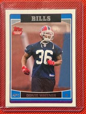 2006 Topps #340 Donte Whitner Bills