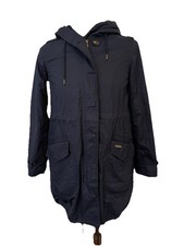 Woolrich Parka XS Blu Donna John Rich & Bros Cappuccio Cotone 🇮🇹✨