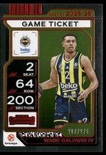 WADE BALDWIN IV /275 2025-26 Panini Contenders EuroLeague Game Ticket Orange #50