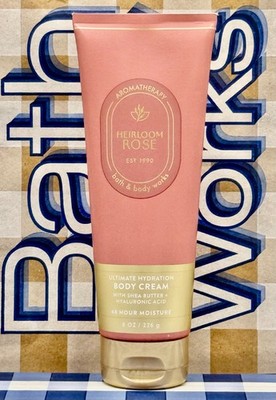 Bath & Body Works Aromatherapy Heirloom Rose Ultimate Hydration Body Cream 8 oz
