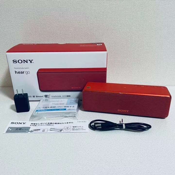 Sony h.ear go SRS-HG1 Hi-Res Wi-Fi Bluetooth Portable Wireless Speaker Red  used