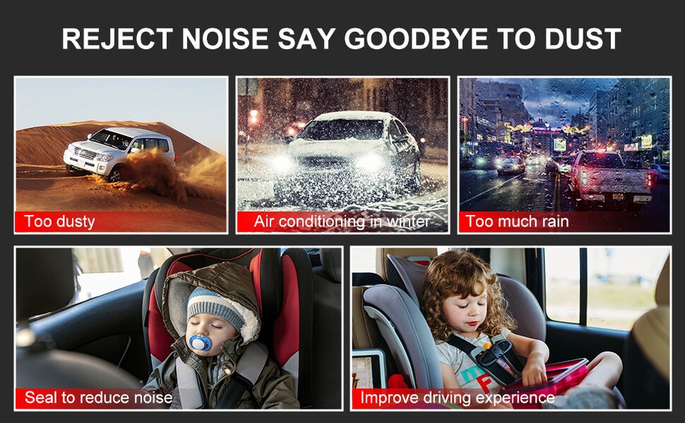 2pcs Rubber Seal Weatherstrip trunk Protector Edge Trim Lok Guard