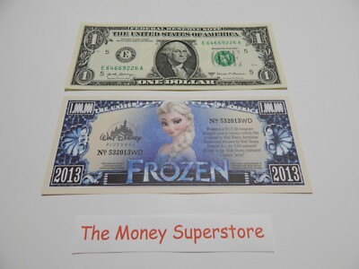 Disney's Frozen One Million $1,000,000 Dollar Bill play money