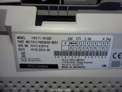 Fujitsu FI-6130Z USB Color Duplex A4 Document Scanner 7666 SCANS / NO PAPER FEED - Bild 4 von 6