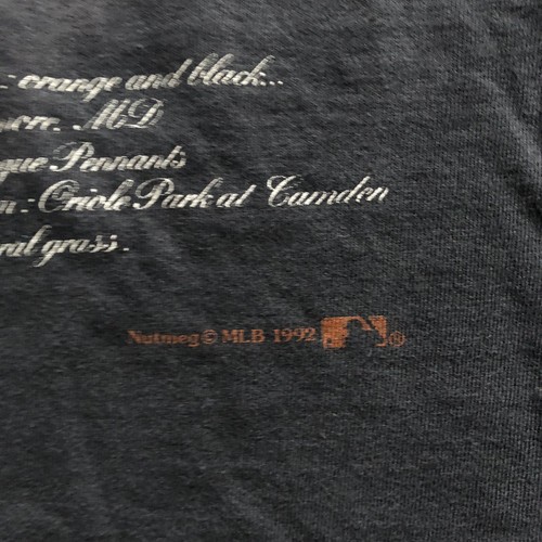 Vtg Nutmeg Mills Baltimore Orioles T-Shirt Sz M 1992 90s A3508 - Picture 6 of 9