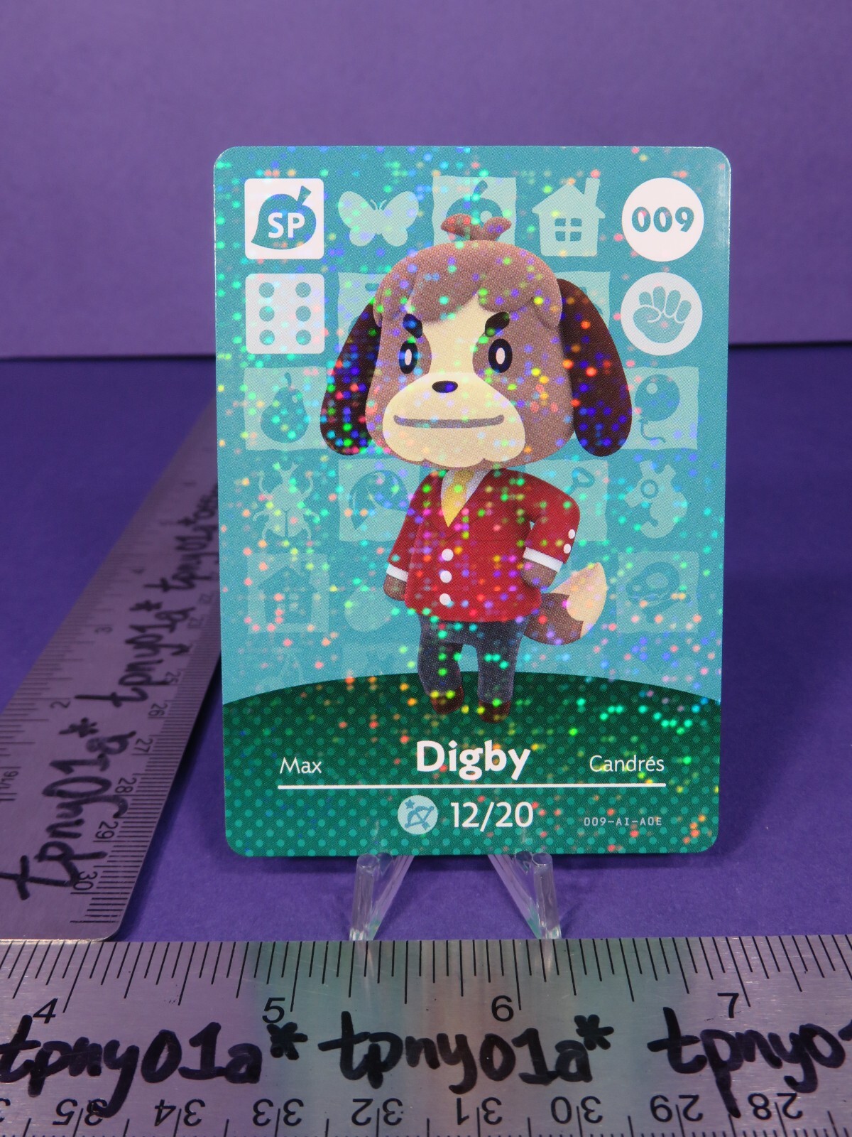 DIGBY #009 US Pack Fresh Animal Crossing Series 1 Amiibo Card eSE Authentic