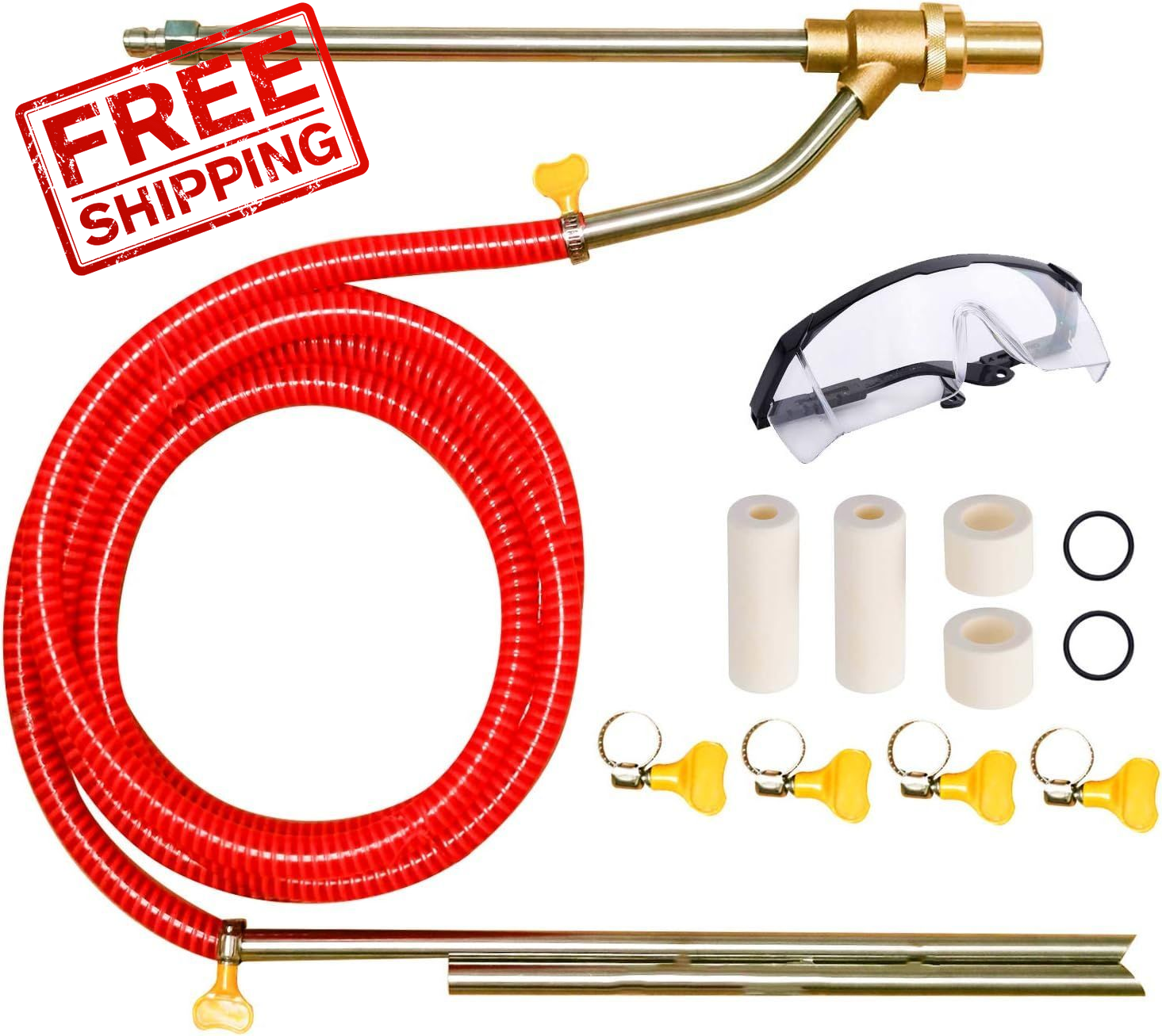 Selkie Pressure Washer Sandblasting Kit Wet Abrasive Sandblaster Red