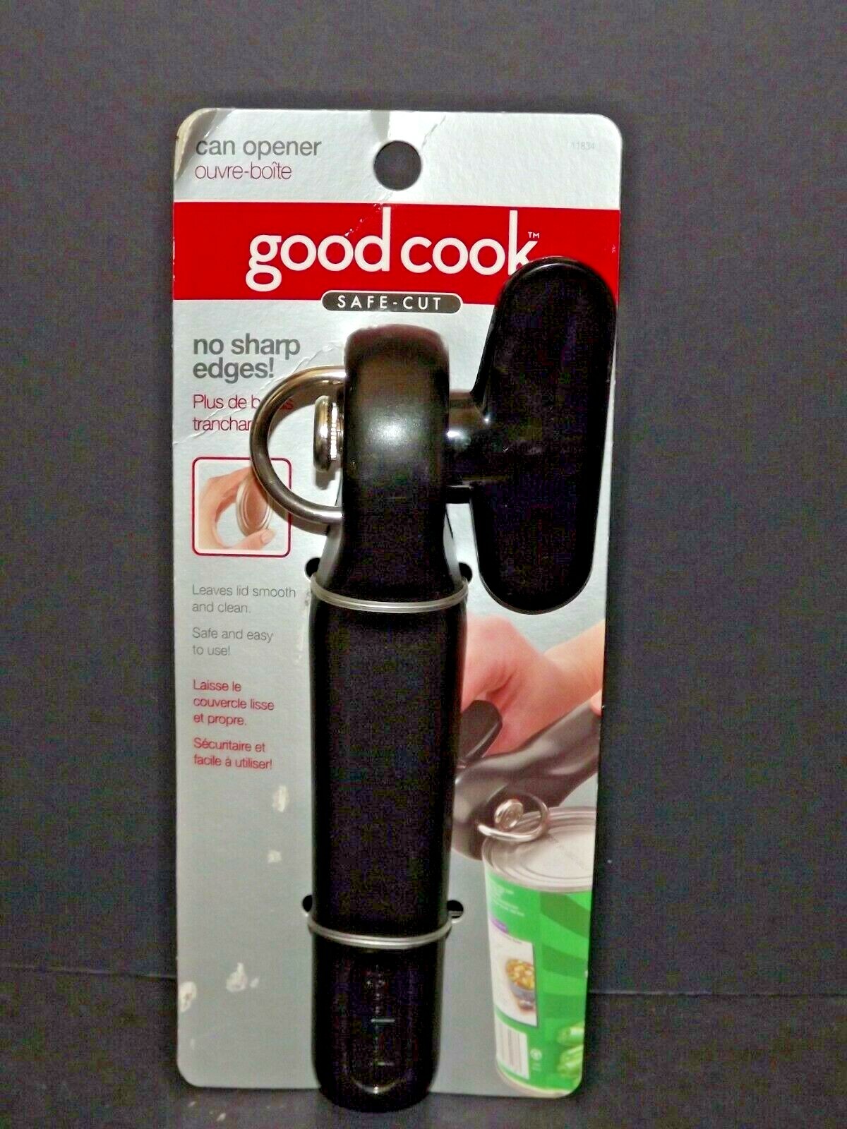 Good Cook Safe Cut Can Opener Black Design 11834 New (Y) eBay