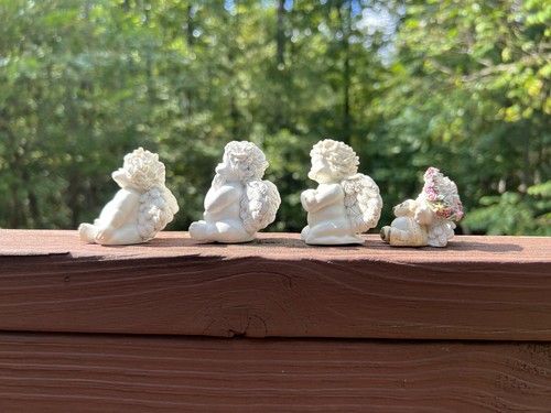 Dreamsicles Cherub Angel Vintage miniature Figurine collectibles Decor|Lot Of 4 - Picture 4 of 24