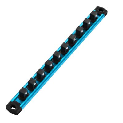 WORKPRO Magnetic Socket Organizer 1/2'' Dr Heavy Duty Aluminum Alloy Socket Rails