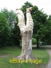 Photo 6x4 Tree carving near Caerphilly Castle  c2010