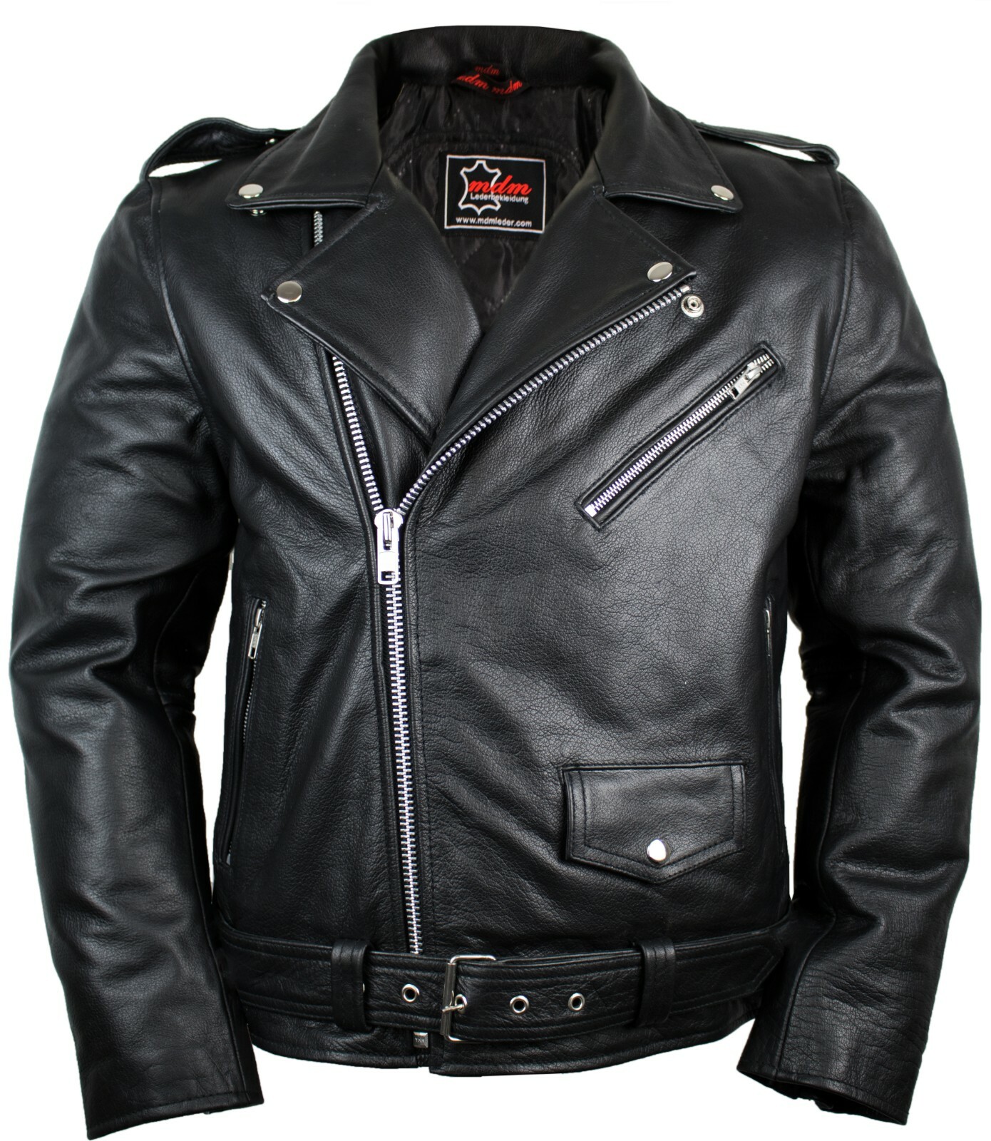 Giacca di pelle rocker punk da moto