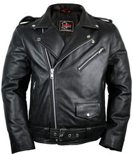 Lederjacke Rockerjacke Rocker Punk Motorradjacke Western Highway Rockabilly Bike
