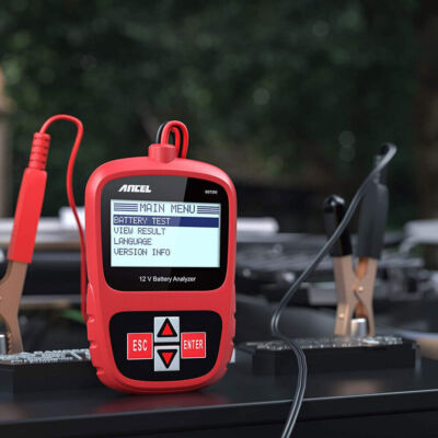 ANCEL BST200 Car Battery Load Tester – 100~2000CCA, 12V With Protective Bag & Accessories