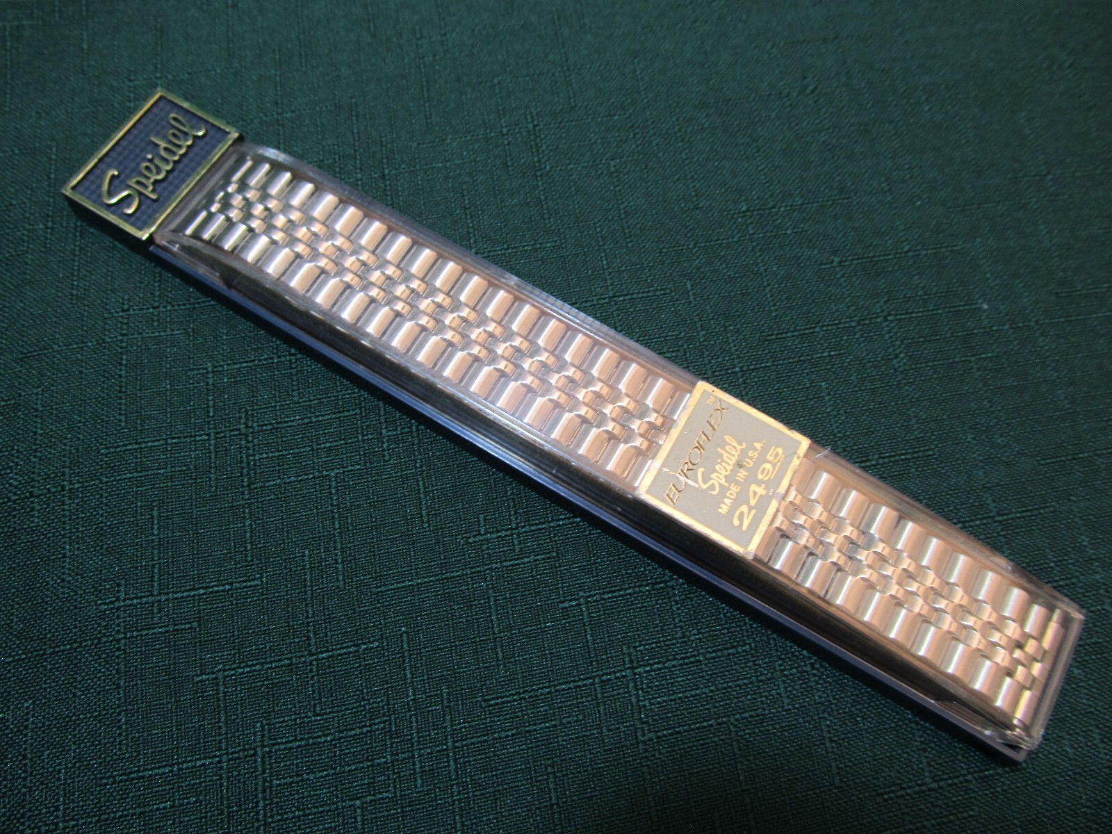 New Speidel EuroFlex Expansion Wrist Watch Band Silver Tone Made in USA