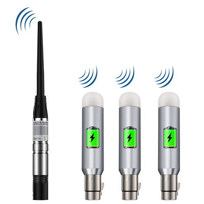 2.4G ISM DMX512 Wireless XLR Rechargeable Receiver &Transmitter For Stage Lights