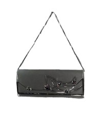 Swarovski Silver Evening Bag Clutch Crystal Clutch Purse Leather Bag