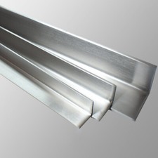 Edelstahl Winkelstahl 40x40x4 mm L: 50 - 250 mm V2A geschliffen K240 1.4301