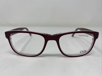 OGI Evolution Japan 3133 2151 54-19-145 Burgundy Full Rim Eyeglasses Frame PD93