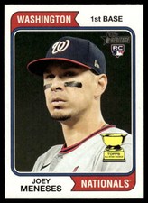 2023 Topps Heritage #182 Joey Meneses RC Washington Nationals