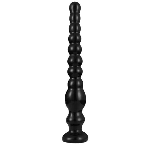 Perle anali con ventosa L'Ingordo Sex Toys per penetrazione fila di perle nere - Foto 1 di 4