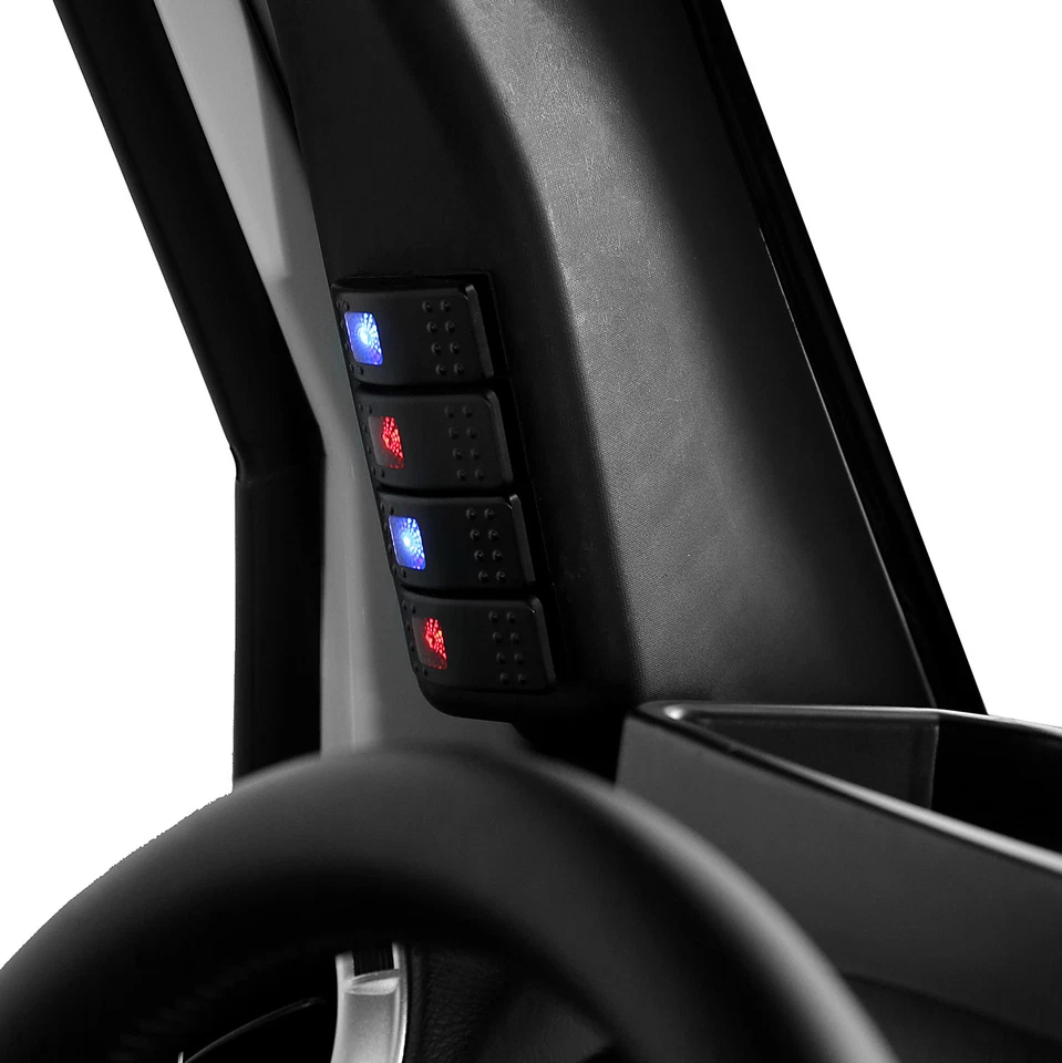 Panel de interruptor de luz Fit Jeep Wrangler JK 2011-2018 pilar A panel de interruptor + interruptor 4x Foto 4 de 4