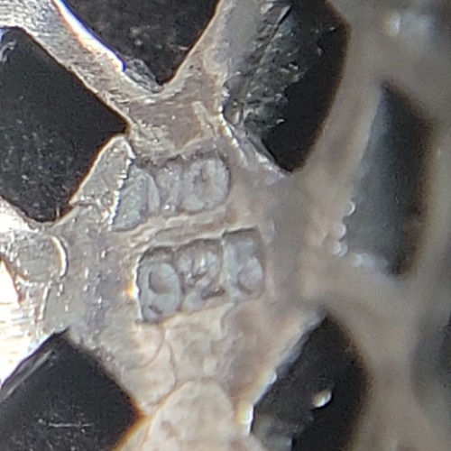 Vintage 80's Sterling Silver Texture Filigree Marcasite Ring Size 9 Stamp MO 925 - Picture 16 of 17
