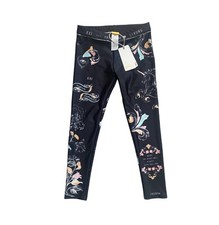 Agua Bendita Roni Mare Swim Pants Leggings Girls size 8 NWT black