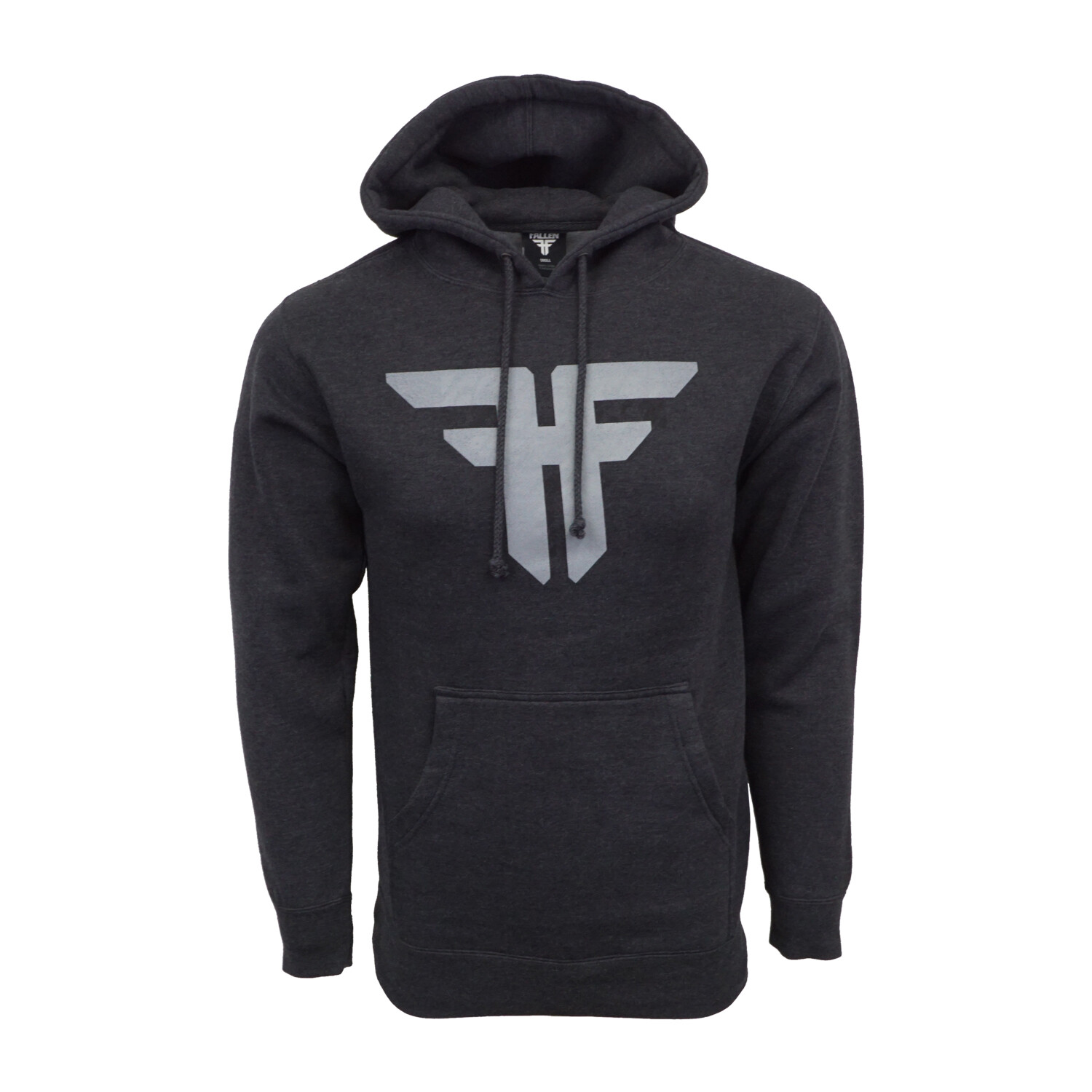 МУЖСКАЯ Кофта FALLEN SKATEBOARD ТЕМНО-УГОЛЬНАЯ С ЛОГОТИПОМ НА МОЛНИИ