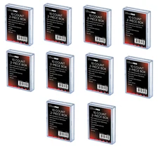 (10 Boxes) Ultra Pro 2 Piece Plastic Card Storage Box (10 Ct Size) Slider Box  