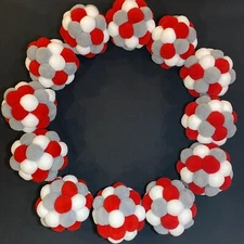 12 NEW Decorative 5″ Pompon Ball Ornaments, Vase Fillers, Decorative Orbs