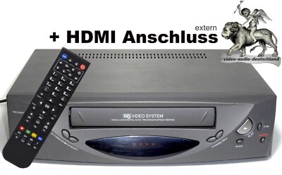 VHS Videorecorder +HDMI direkt Anschluss/gewartet +1 Jahr Garantie Videorekorder