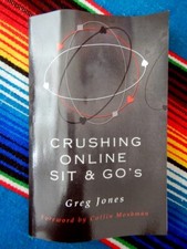 ✺Good Condition✺ CRUSHING ONLINE SIT & GO'S Poker Strategy Book - GREG JONES