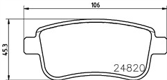 MINTEX REAR BRAKE PAD SET FOR RENAULT CAPTUR CLIO MEGANE SCENIC MDB3029