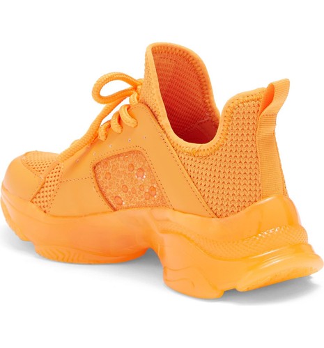 $99 Nuevo Steve Madden Vance Zapatillas Deportivas Naranja Mujer 6 6.5 7.5 - Imagen 2 de 6