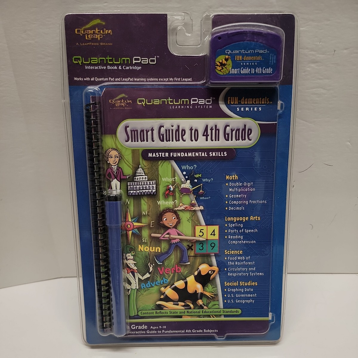Quantum Pad LeapFrog Smart Guide To 4th Grade LeapPad Book Game