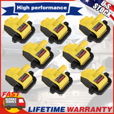 8PACK High Performance Ignition Coil For Chevy GMC V8 LS1 LS6 D580 IC334 UF192