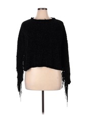 Chelsea & Violet Women Black Poncho Xl