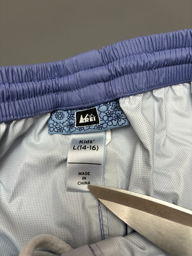 REI Nylon Athletic Pants Girls Sz L 14/16 Lavender Hiking Sports Warmup Running - Picture 8 of 11
