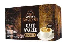 Cafe Avarle Healthy Mocha w/ Ganoderma & Cordyceps - 1 Box (20 Pks)