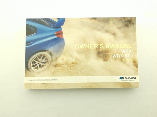 Owners Manual For 2016 WRX WITH COVER - Picture 3 of 3
