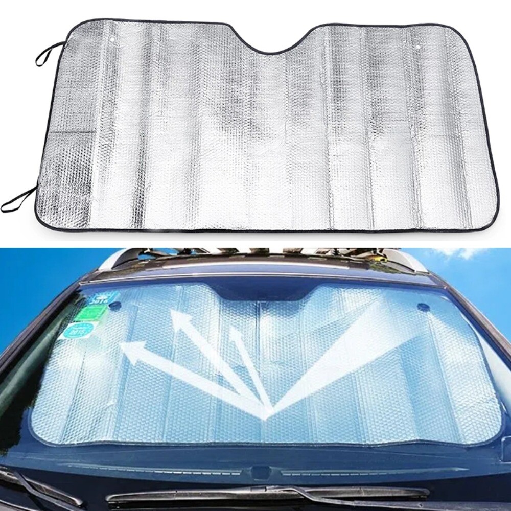 Car Front Window Sunshade UV Protection Retractable Sun Protector