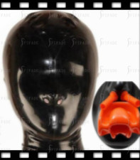 Máscaras de látex capuchas cubierta facial completa 3D único tubo de nariz fresco personalizar 0,4 mm A90