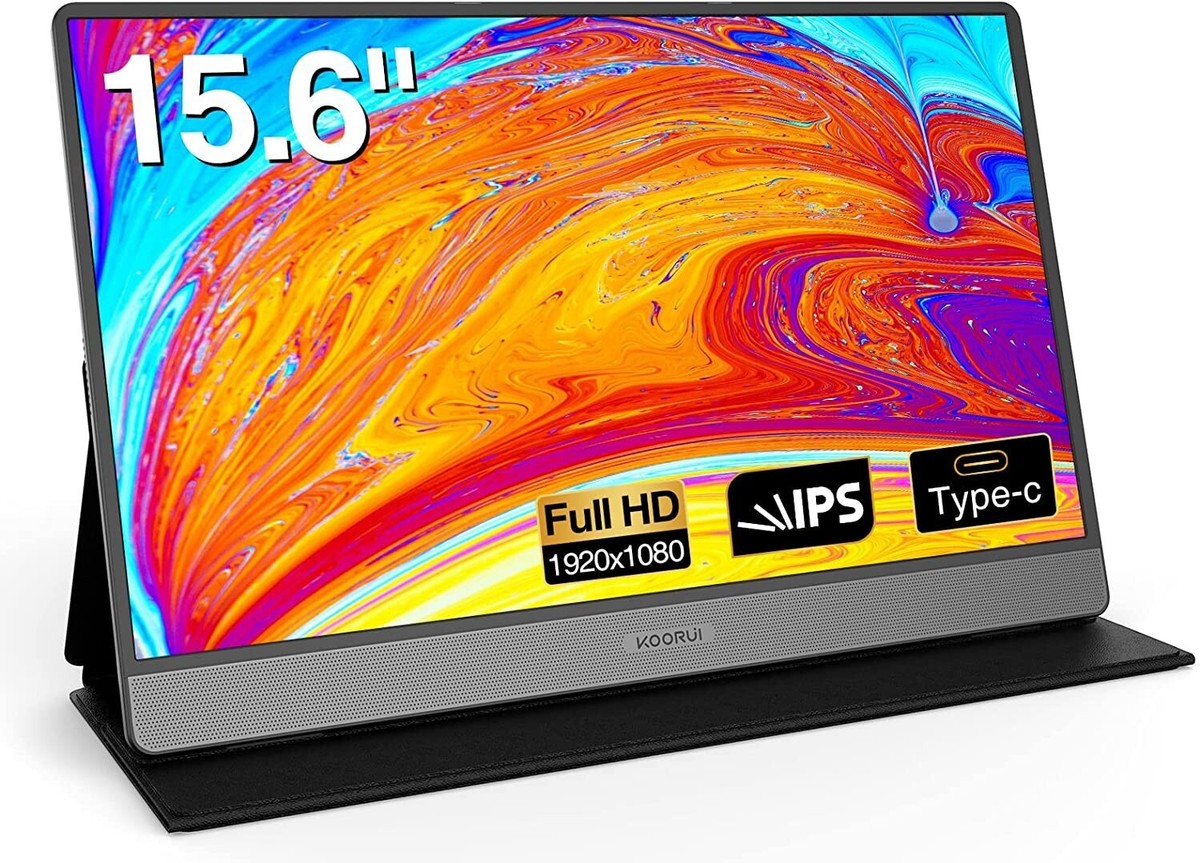 KOORUI 15.6インチ ポータブルモニター Amazon.co.jp: モバイルモニター - KOORUI 15.6インチ モバイル